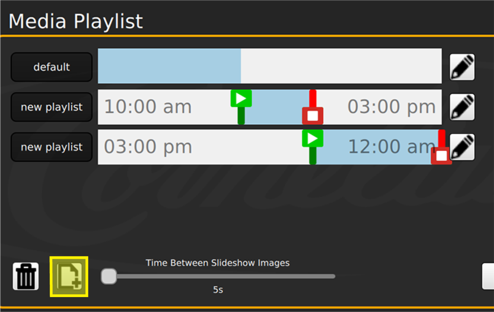 Playlist Order — step illustration