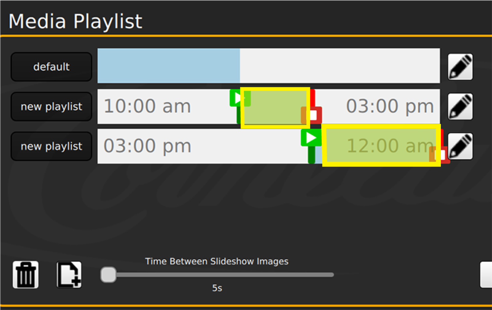 Add Playlist — step illustration