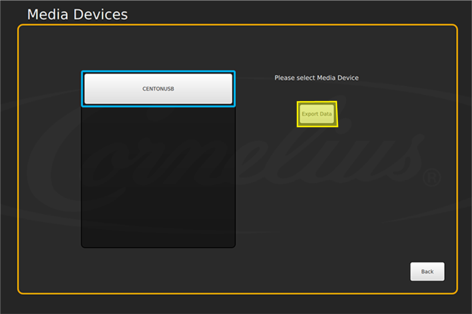 Export Data — step illustration