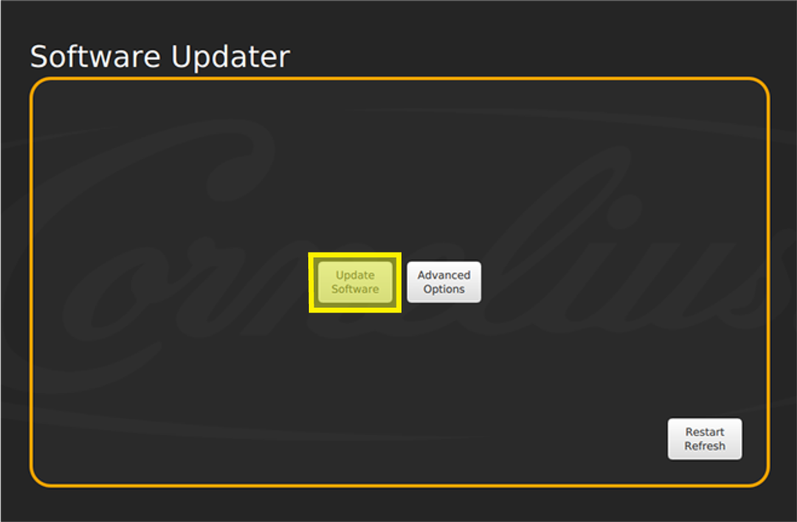 Select Update Software — step illustration