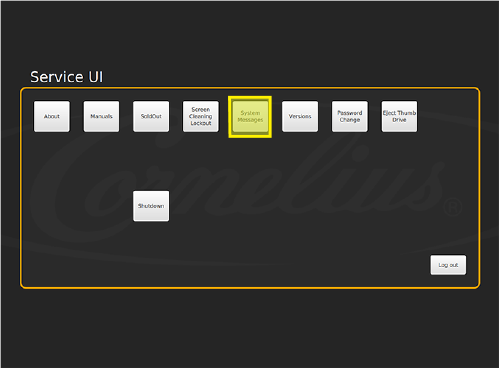 Select System Messages — step illustration
