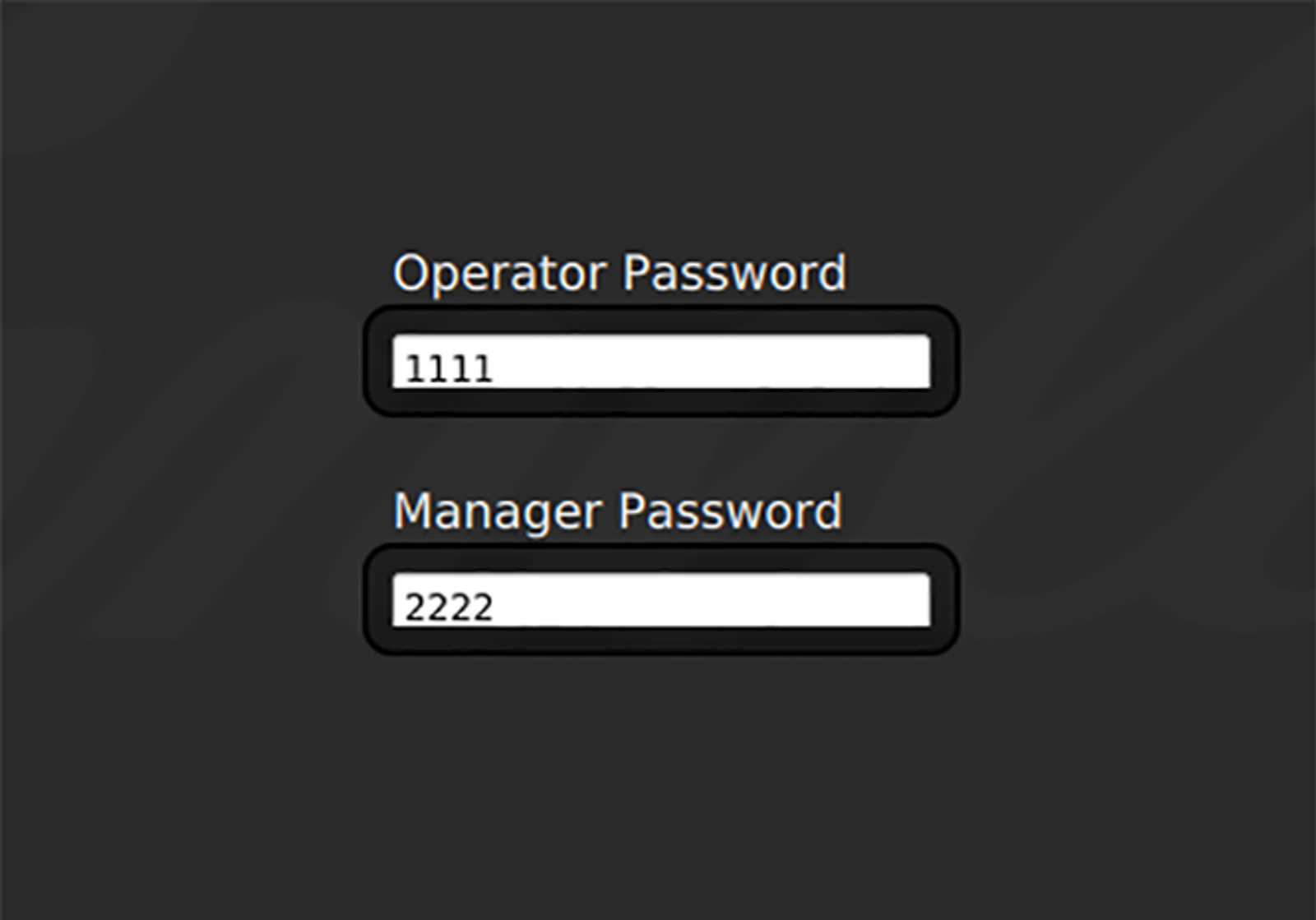 Select Password Change — step illustration
