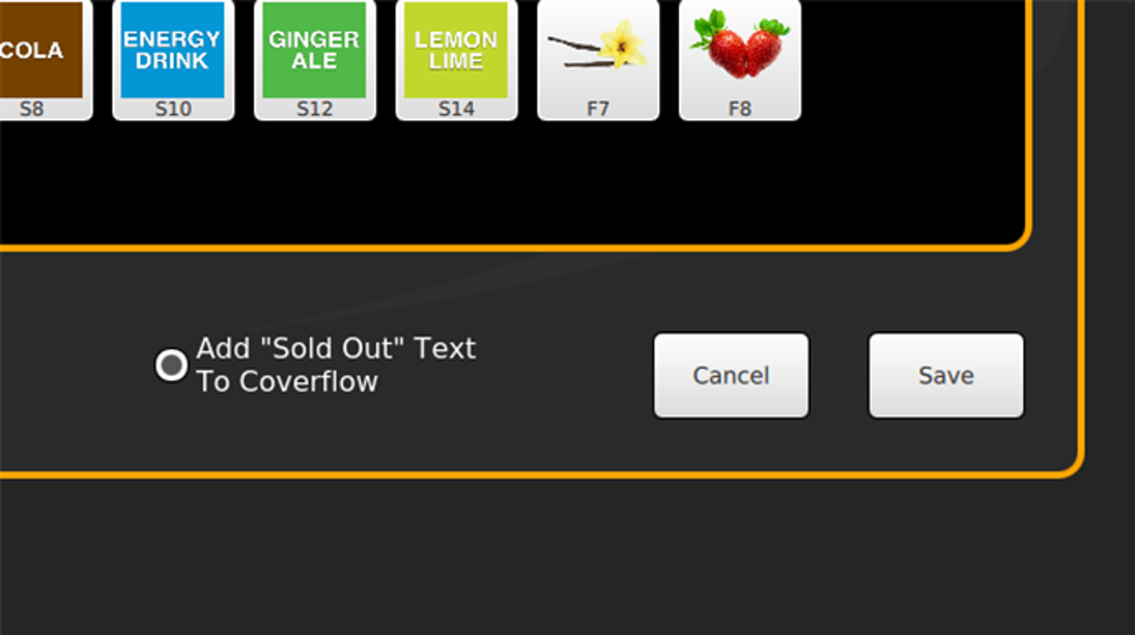 Select Brand of Flavor Shot — step illustration
