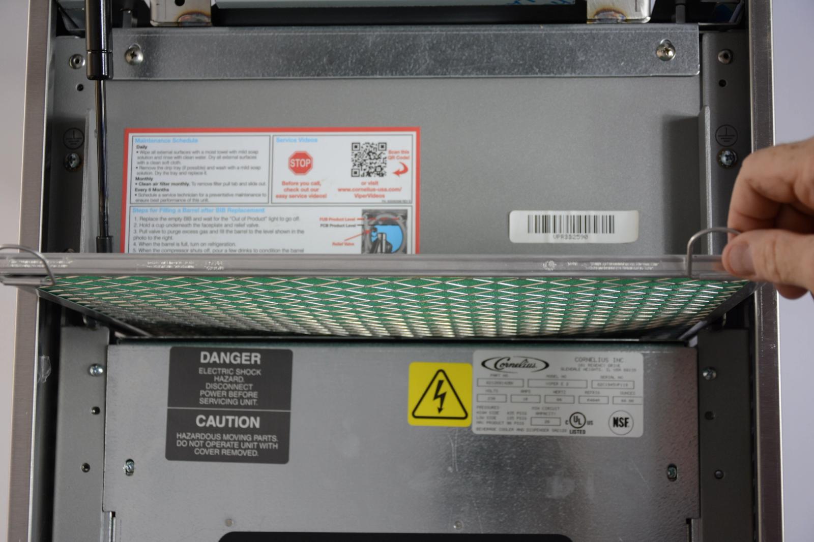 Clean Condenser Air Filter — step illustration