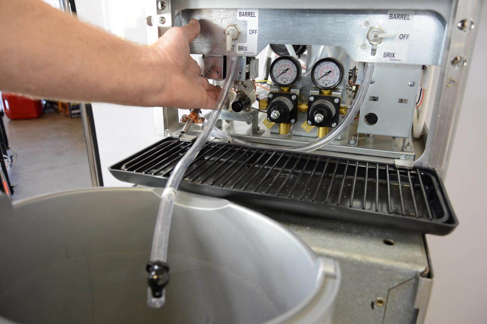 Pressurizing Syrup System — step illustration
