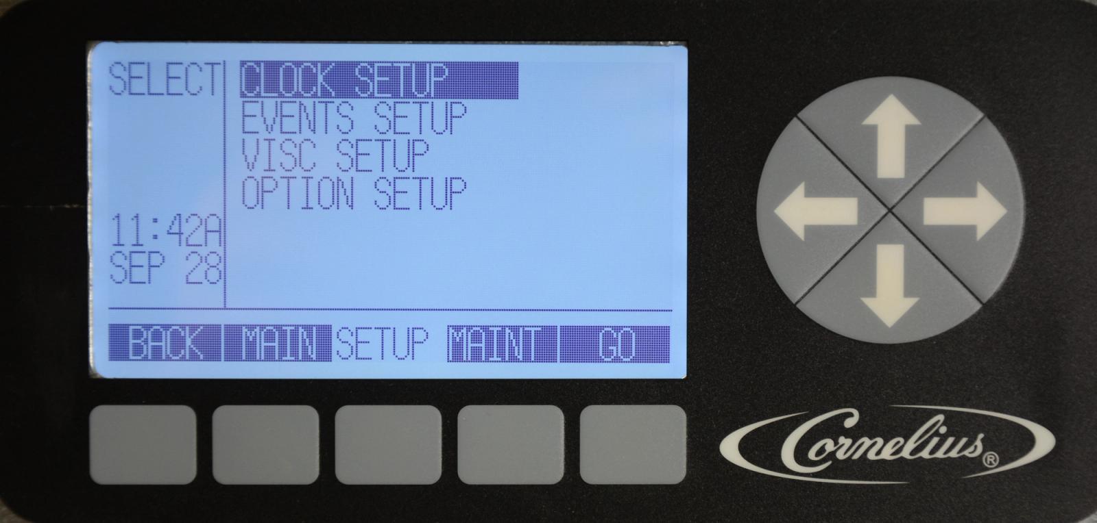 Initial Options Setup — step illustration