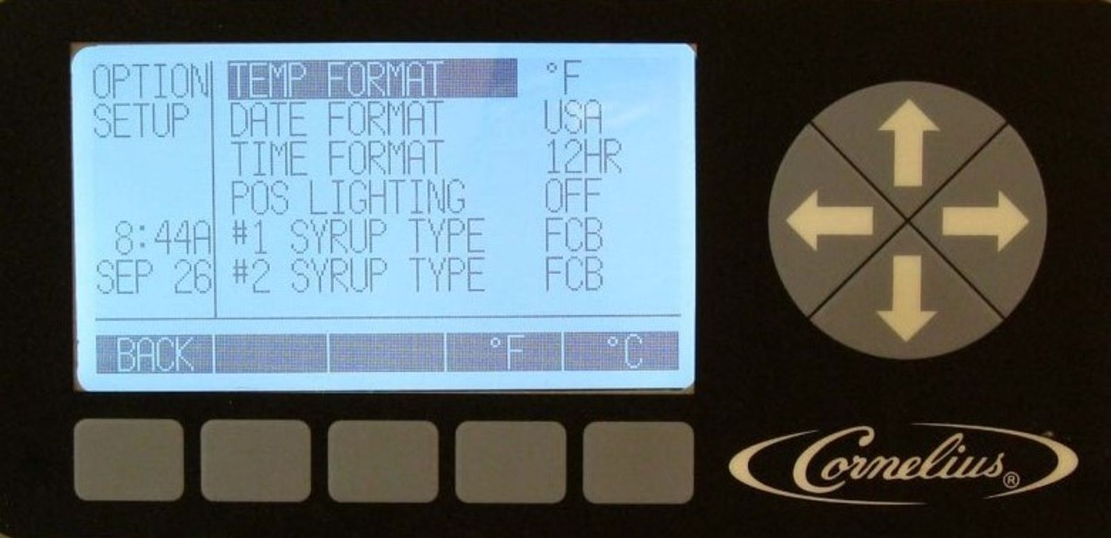 Set Temp Format — step illustration