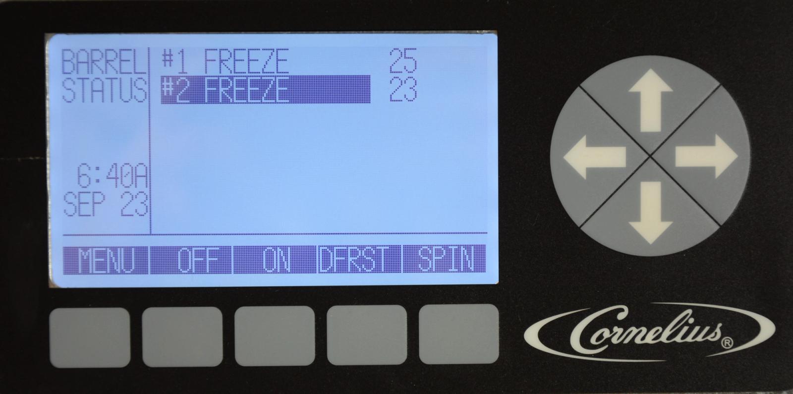 Initial Freeze Down — step illustration