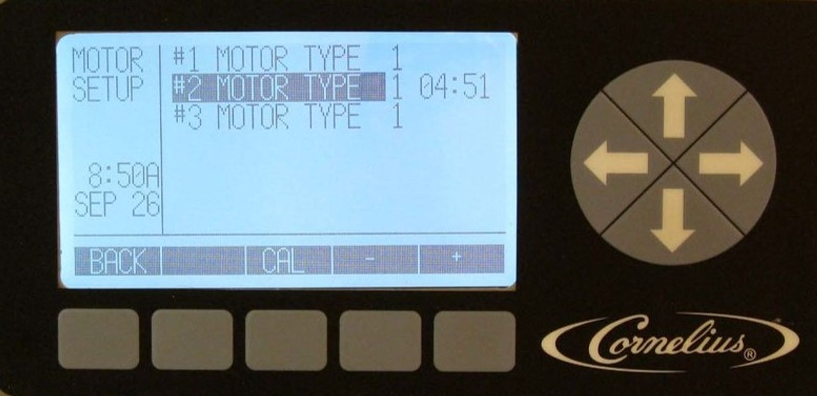 Calibrate the motor. — step illustration