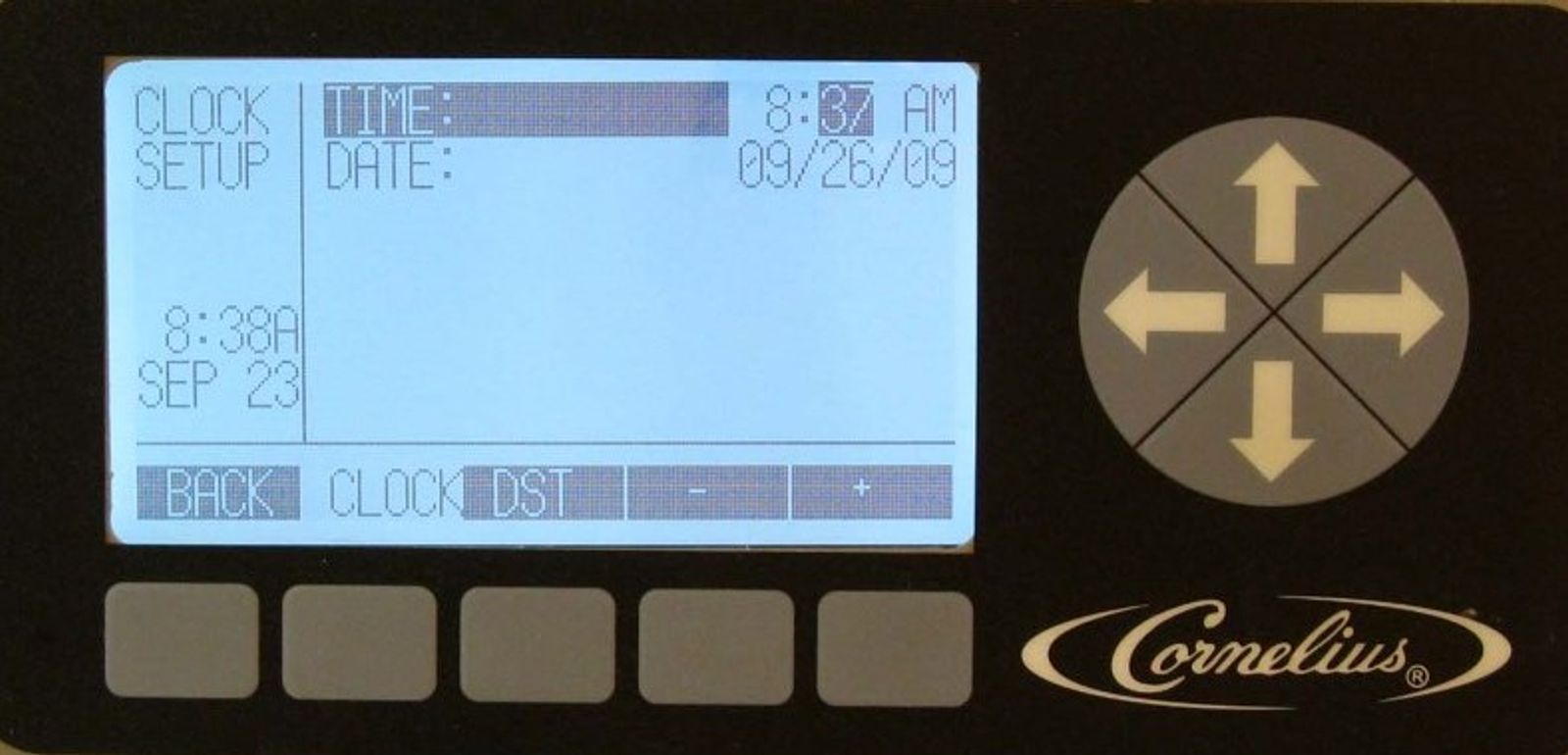 Clock Setup — step illustration