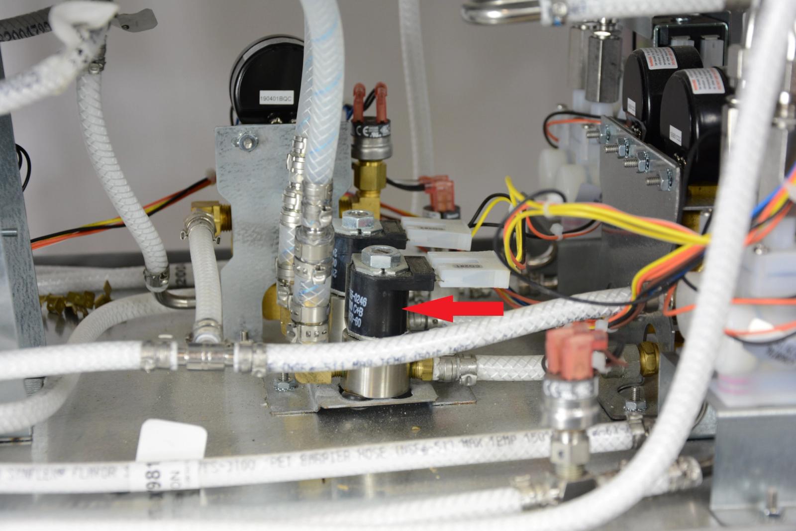 Freeze Barrel CO2 Inlet Solenoid — step illustration