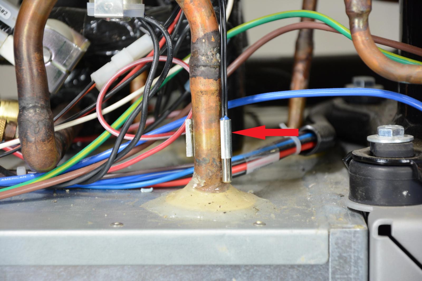 Freeze Barrel Outlet Thermistor — step illustration